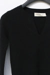 Swaying/knit Bubble gauze half -open jacket SW23SS1T60 black